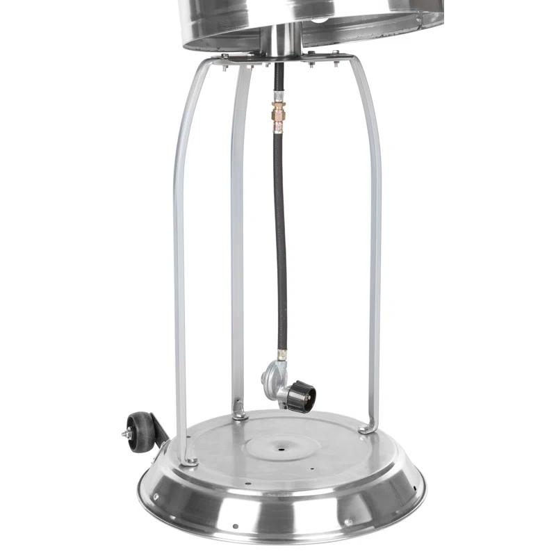 Fire Sense Fire Sense Performance Series Patio Heater with Wheels 50,000 BTU Output-Unpainted Stainless Steel