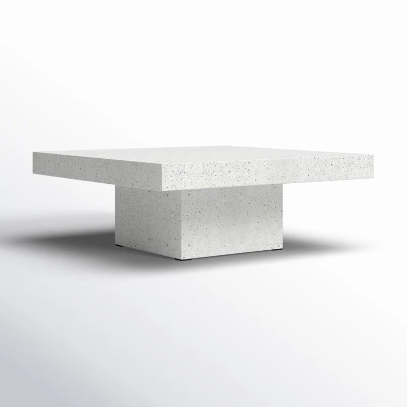 Kareen Concrete Pedestal Coffee Table