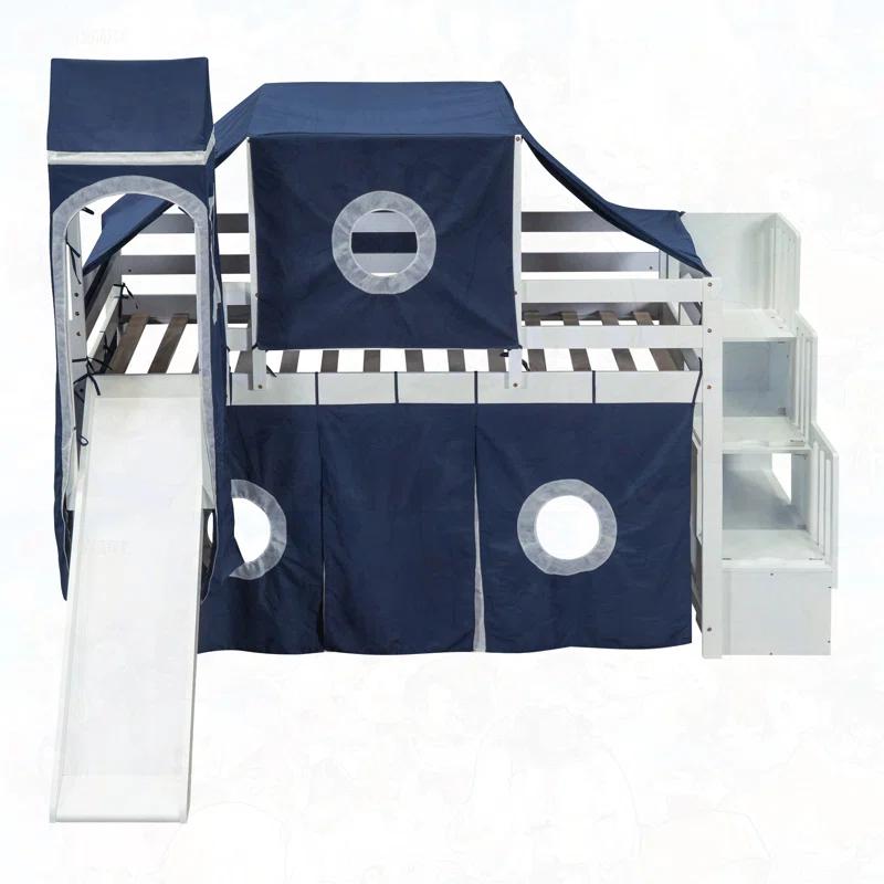 Harper Orchard Loft Bed with Tent and Tower -