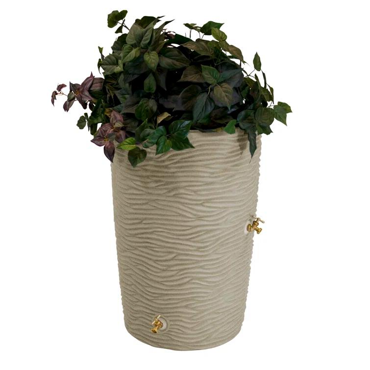 Good Ideas Good Ideas 50 Gallons Plastic Drainable Planter Rain Barrel