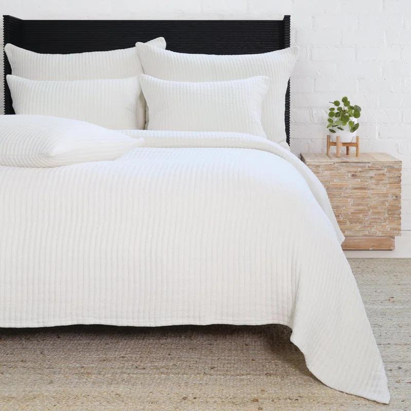 Vancouver Cotton Coverlet by Pom Pom at Home - Cream / King