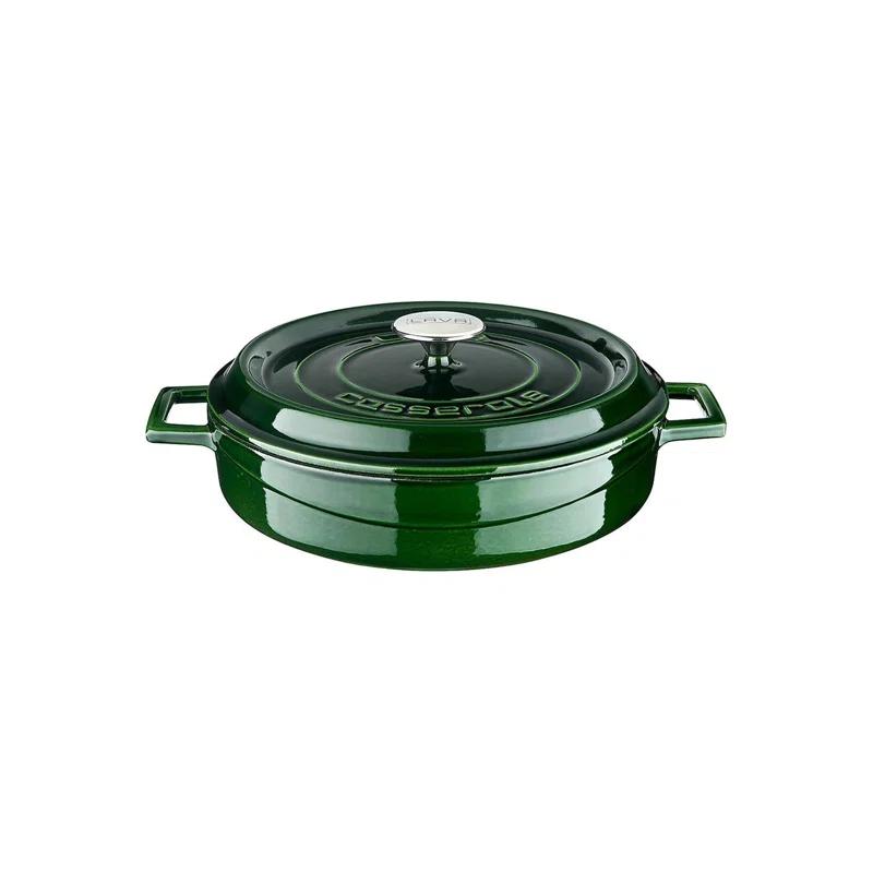Turgla Home Cast Iron dia.11" h:2" Round Cast Iron Dutch Oven