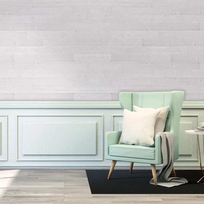 Architectural Products by Outwater L.L.C. 5-1/8" X 46-1/2" x 3/16" Peel and Stick Solid Wood Wall Paneling