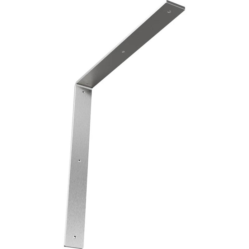 Ekena Millwork 2"W x 18"D x 18"H Hamilton Steel Bracket, Stainless Steel