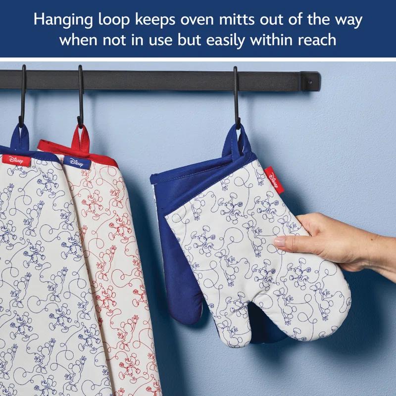 Disney Home Disney Home Bon Voyage Kitchen Oven Mitt Set / Pot Holders, 2 Piece, Blue