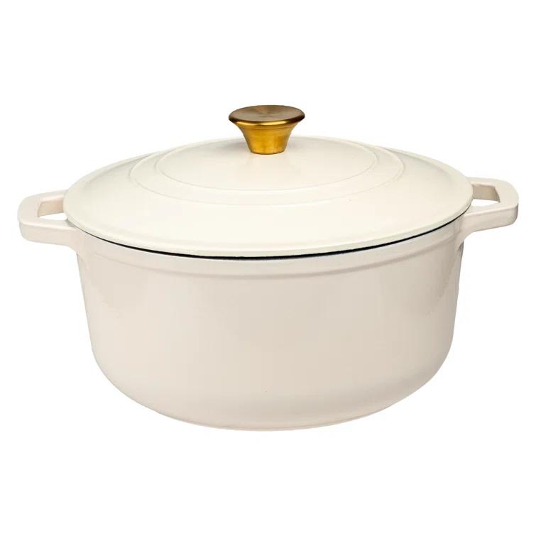 Lexi Home Lexi Home Enameled Cast Iron Round Dutch Oven