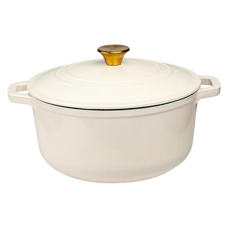 Lexi Home Lexi Home Enameled Cast Iron Round Dutch Oven
