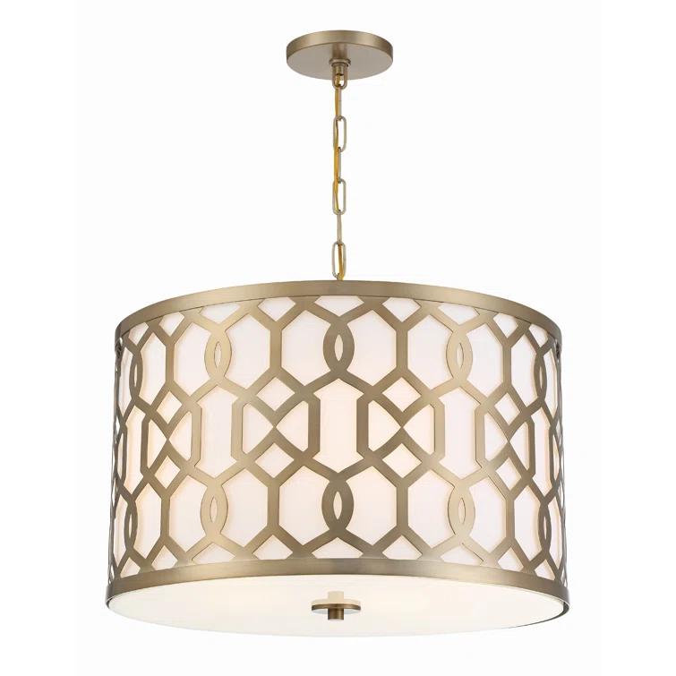 Crystorama Lighting Jennings 5 - Light Pendant in  Aged Brass