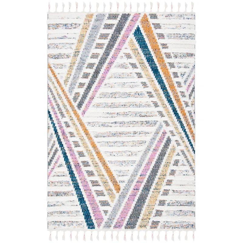 Dakota Fields Moroccan Fringe Shag Performance Moroccan Rug