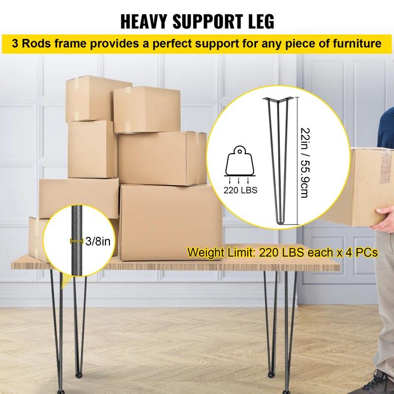 Symple Stuff Eadoin Table Leg (Set of 4)