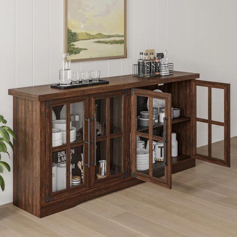 Lark Manor™ Pfarr 63" Wide Sideboard with glass doors