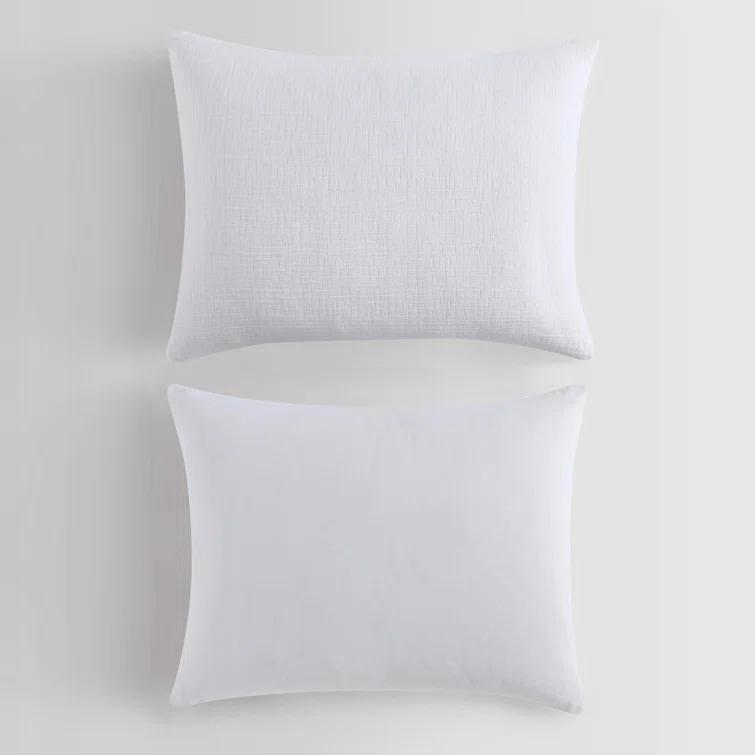 Calvin Klein Washed Texture Solid Cotton Duvet Cover Set