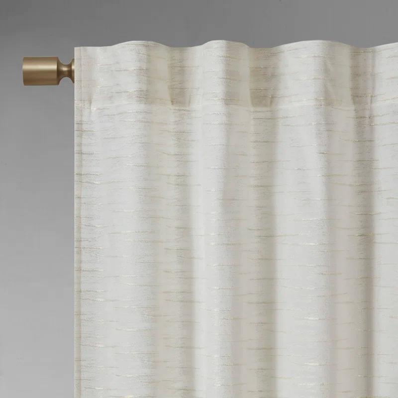 510 Design Colt Room Darkening Poly Velvet Rod Pocket/Back Tab Curtain Panel Pair (Set of 2)