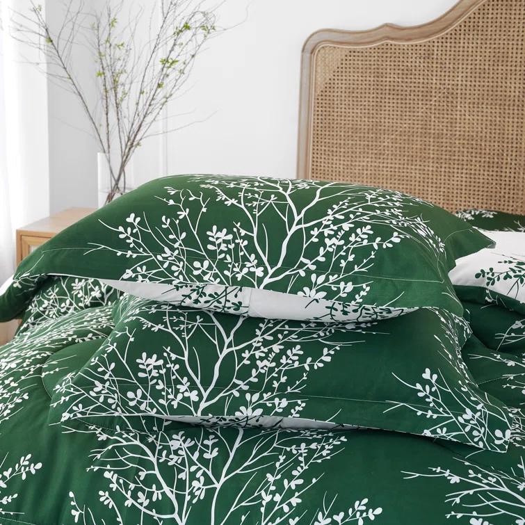Spirit Linen 6-Piece Foliage Reversible Comforter Set