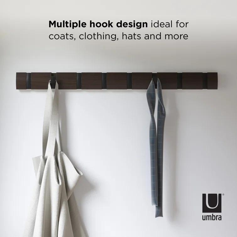 Flip 8 - Hook Solid Wood Coat Rack