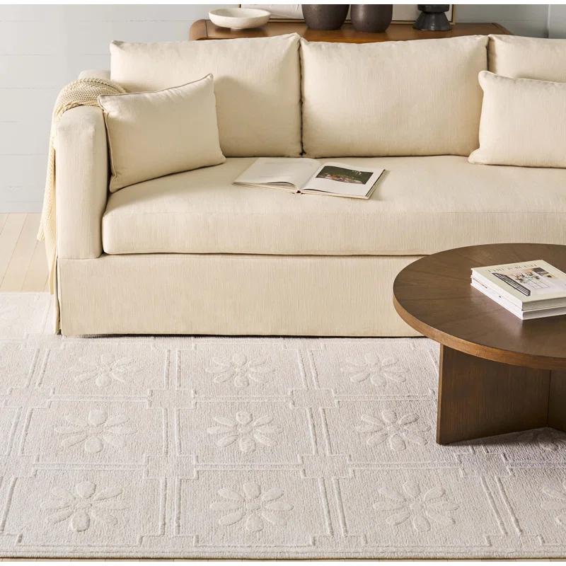 Martha Stewart Rugs Martha Stewart Hand Knotted Linen Floral Rug