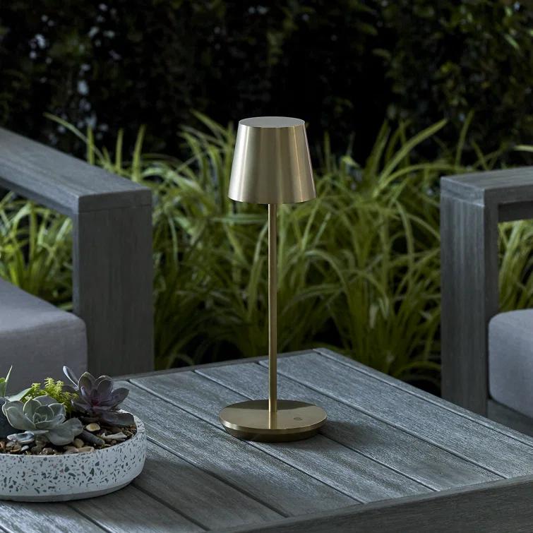 Carla Cordless Table Lamp - Brass