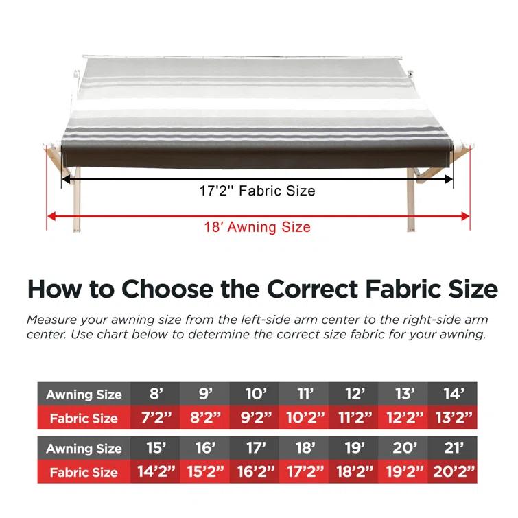 ALEKO ALEKO Plastic Replacement Canopy for Awning