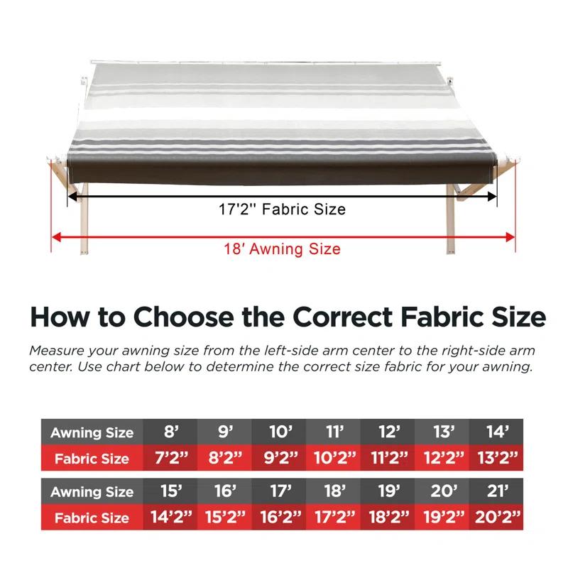 ALEKO ALEKO Plastic Replacement Canopy for Awning