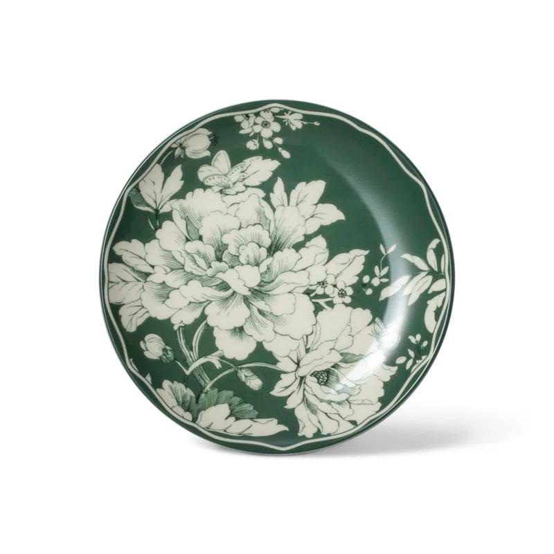 222 Fifth 222 Fifth Brittany 12-Piece Porcelain Dinnerware Set - Service For 4, Plate & Bowl Set