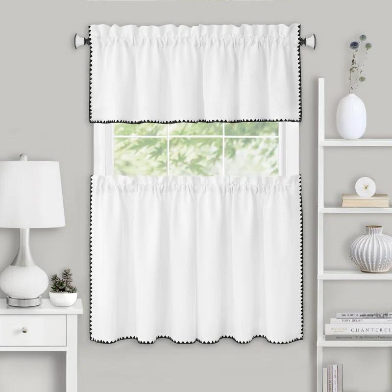 Achim Importing Co Tailored 58'' W Kitchen Curtain