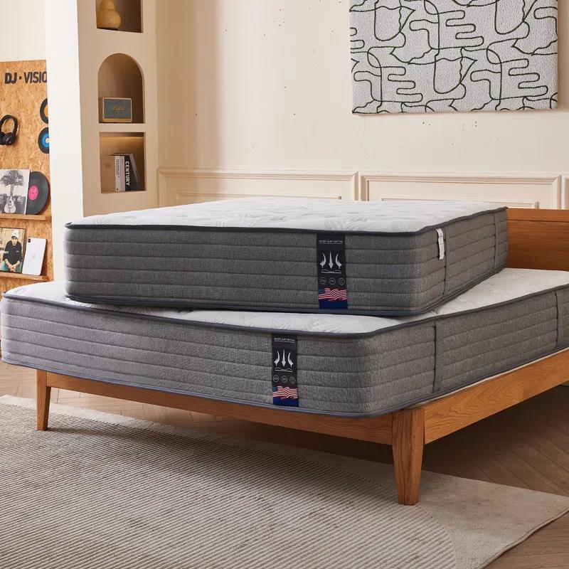 Alwyn Home Alwyn Home Cool 12" Hybrid Mattress Medium Firm Gel Memory Foam Mattress-10-Year Warranty- 100 Night Trial