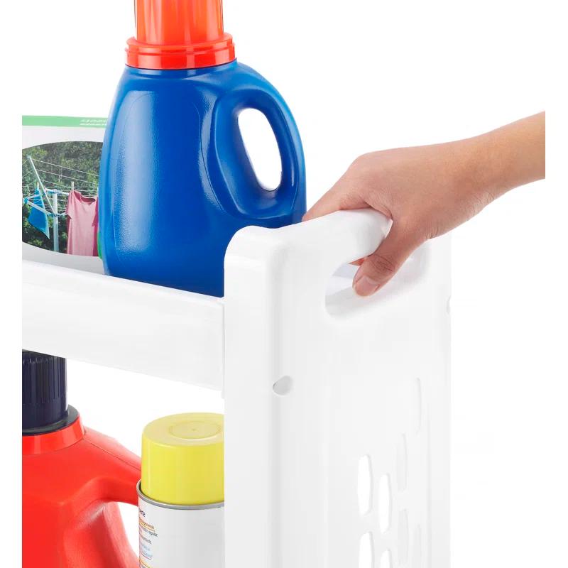 Whitmor, Inc Plastic Free Standing Laundry Cart with Wheels