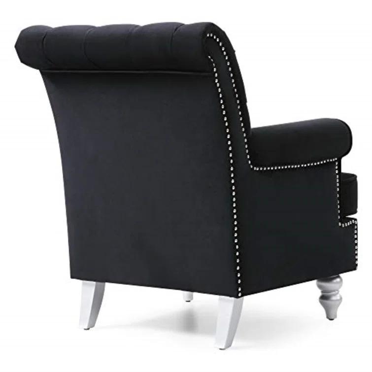Glory Furniture Dorado Velvet Chesterfield Chair