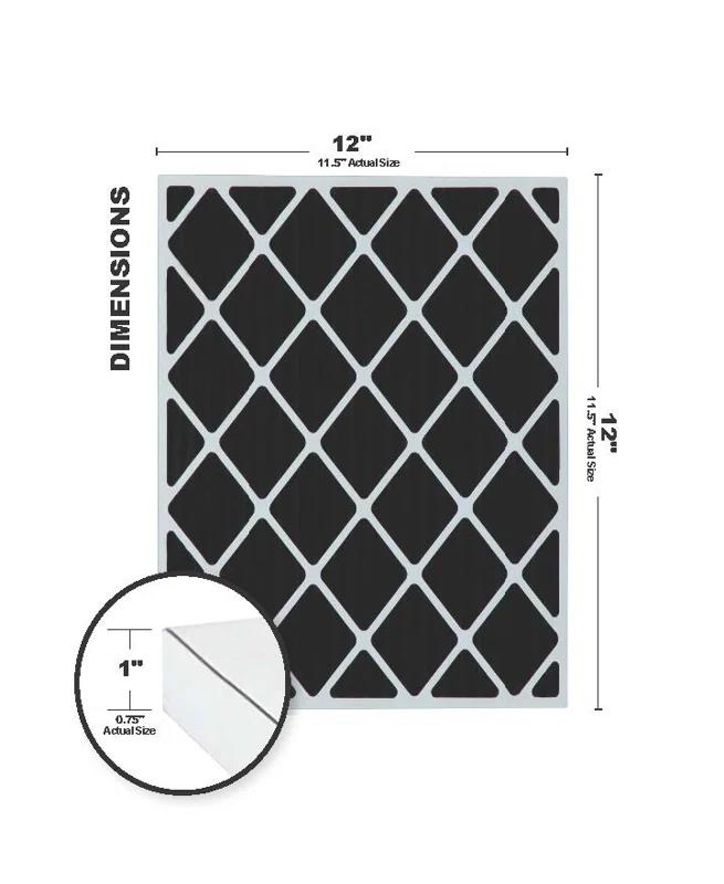 Accumulair Universal Air Filter for Air Conditioner (Set of 4)