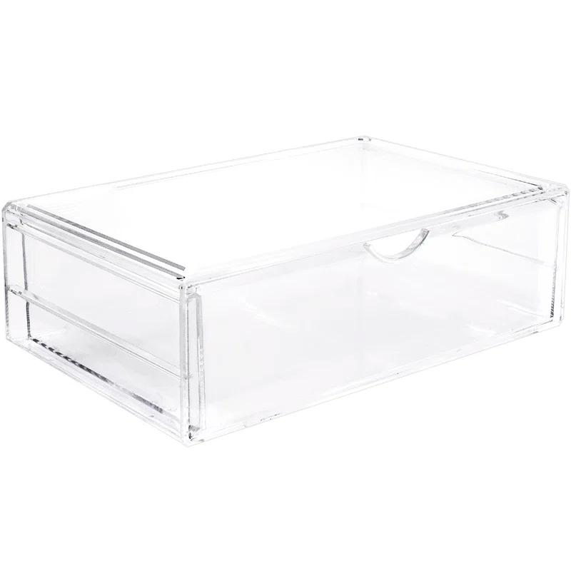 Sorbus Sorbus Single Cosmetic Acrylic Drawers for Organizing, Stackable, Large in Clear