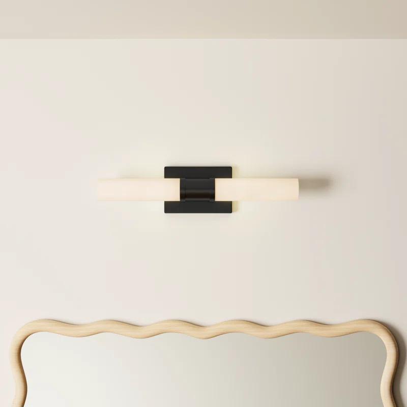 Evelien 2 Light Frosted Dimmable Vanity Light