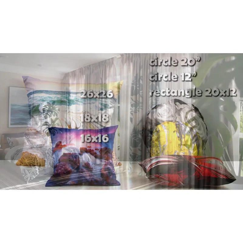 Design Art American Football Player - Sports Printed Throw Pillow