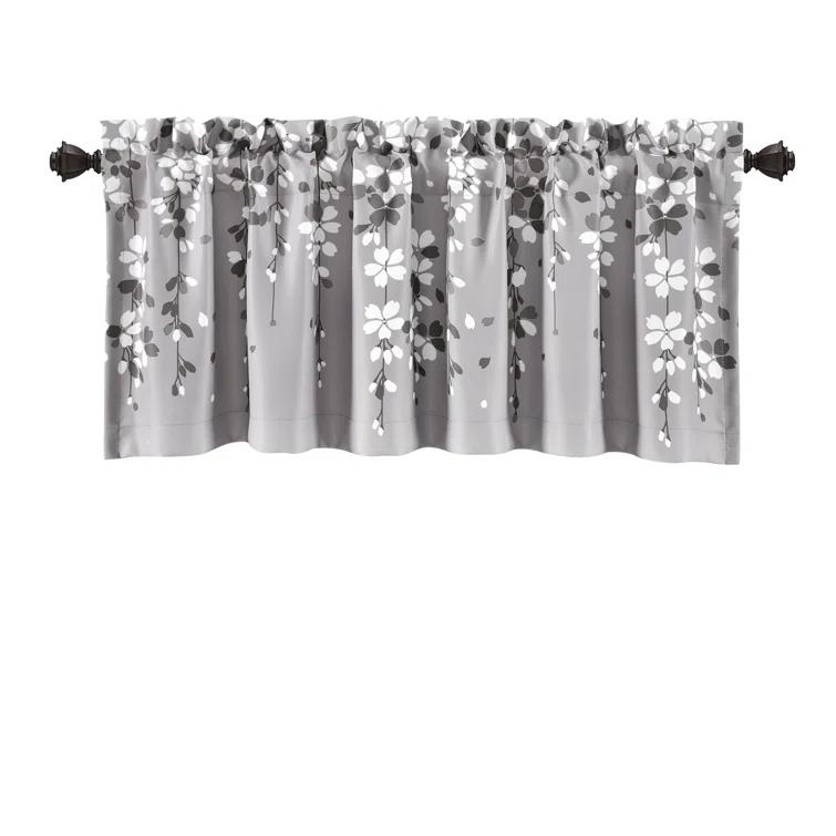 Lush Decor Floral Tailored 52'' W Window Valance