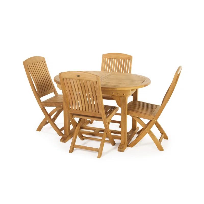 ARB Teak & Specialties Venue Solid Wood Patio Folding Chair Folding Chair