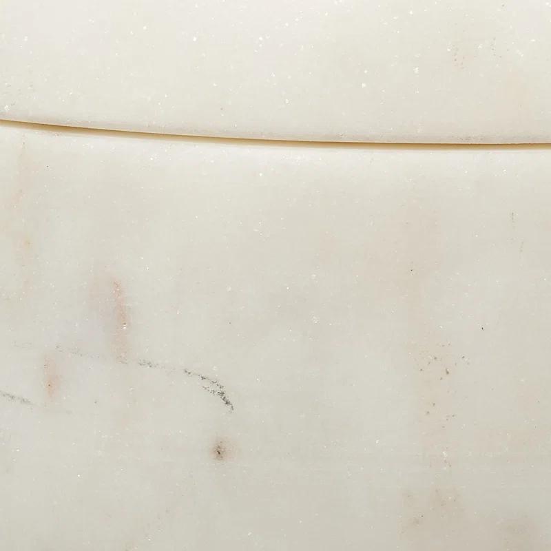 Odesky Lidded Bowl - White / Large