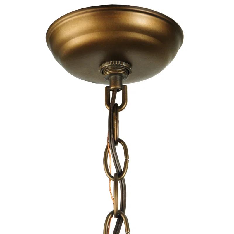 Meyda Lighting Rustic Lodge 1 - Light Antique Copper Single Pendant