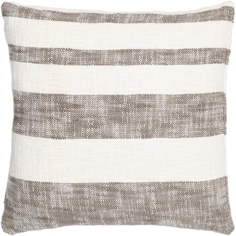 Striped Down Throw Pillow