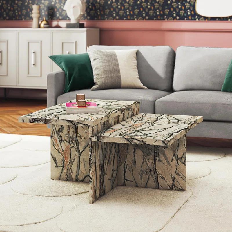 CosmoLiving by Cosmopolitan Brielle Two-Tiered Coffee Table
