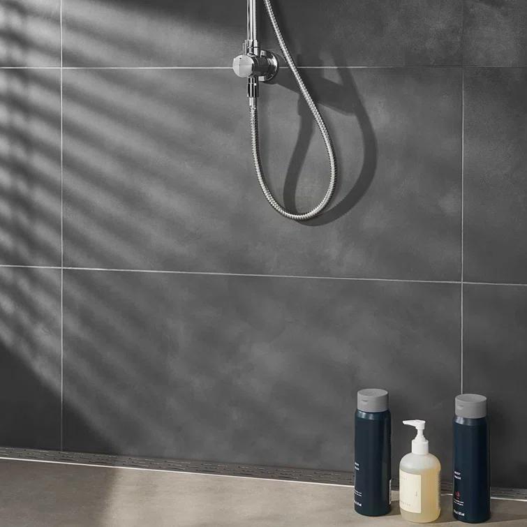 Bond Tile Ryx 15.74 in. x 31.49 in. Matte Porcelain Concrete Look Floor and Wall Tile (13.77 Sq. Ft. / Case)