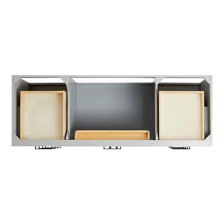 Ariel T060s-Bc Hepburn 60" Single Free Standing Vanity Cabinet Only - Grey