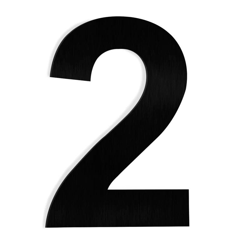 Barton 6'' H Stainless Steel House Number