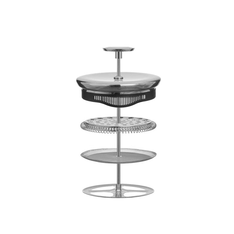 JoyJolt JG10327 JoyJolt Savor Fluted French Press Coffee and Tea Maker, 33.8oz