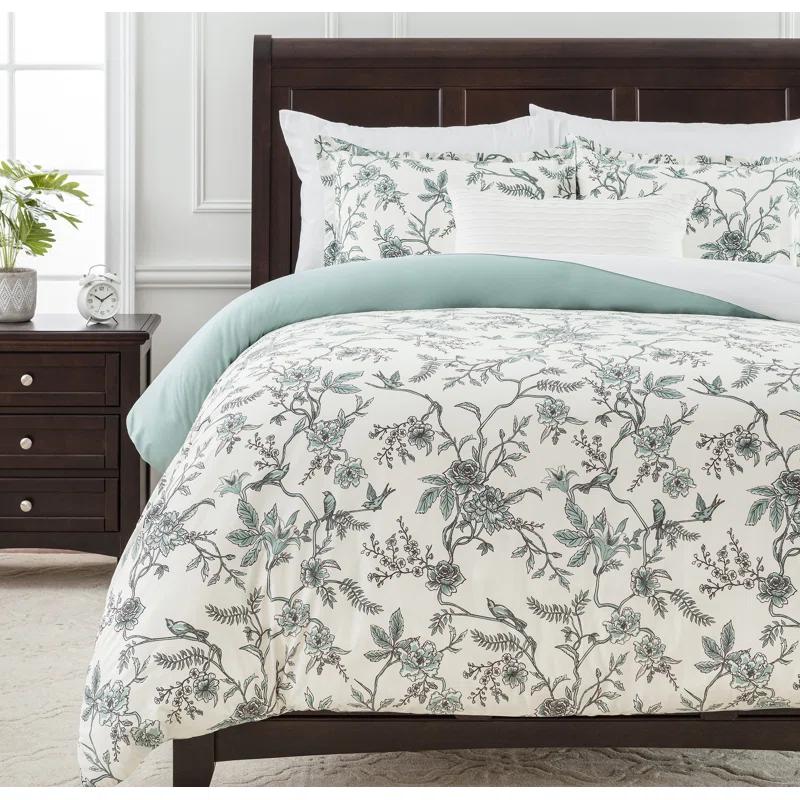 Chanasya Microfiber Reversible 3 Piece Duvet Cover Set