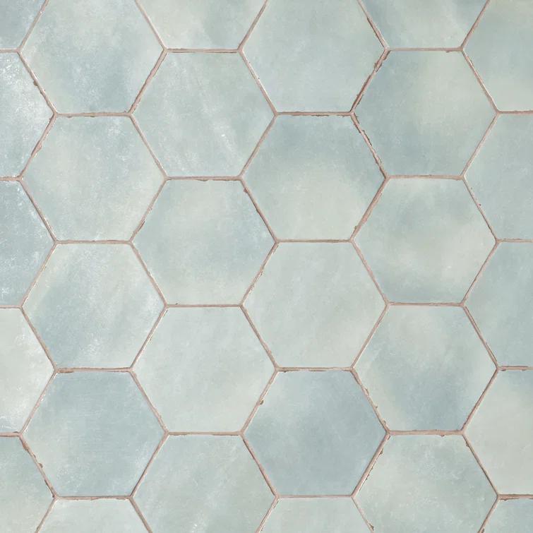 Bond Tile Palo Alto Hex 6" Hexagon Handmade Look Porcelain Floor and Wall Tile (5.38 Sq. Ft. / Case)