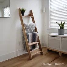 Milltown Merchants 54'' Solid Wood Blanket Ladder