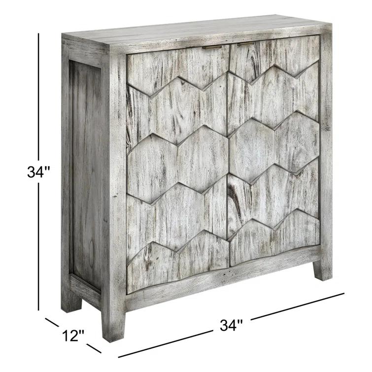 Blancheville Solid Wood Storage Cabinet