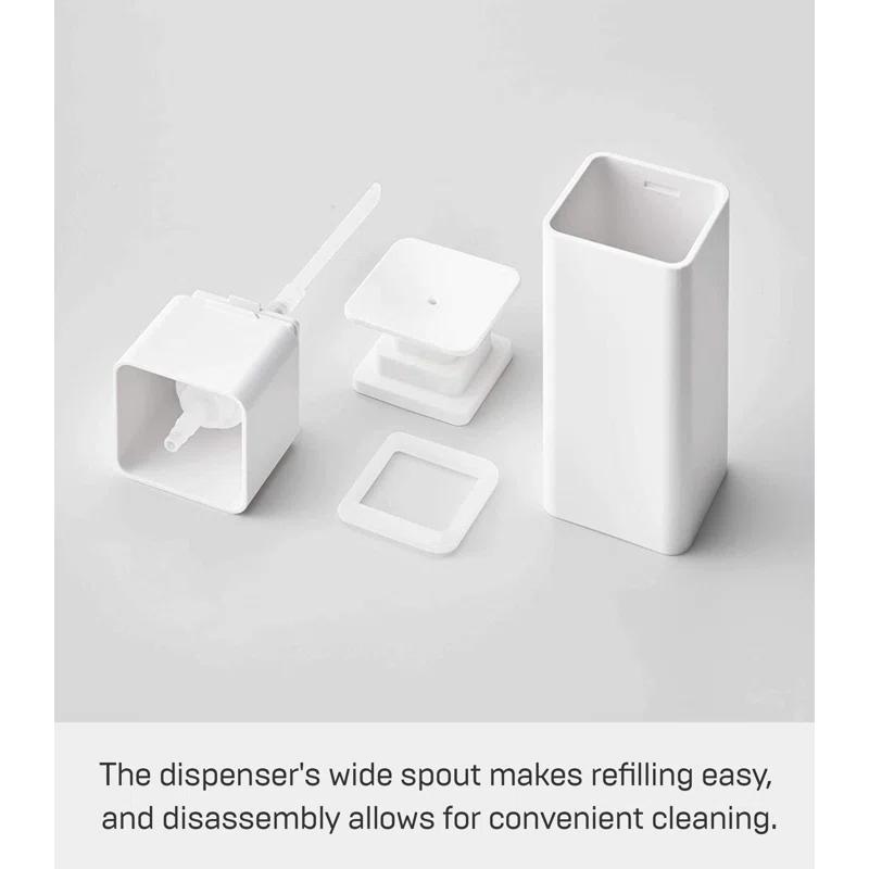 Yamazaki Home One Handed Dispenser, Plastic, 8.5 fluid oz.