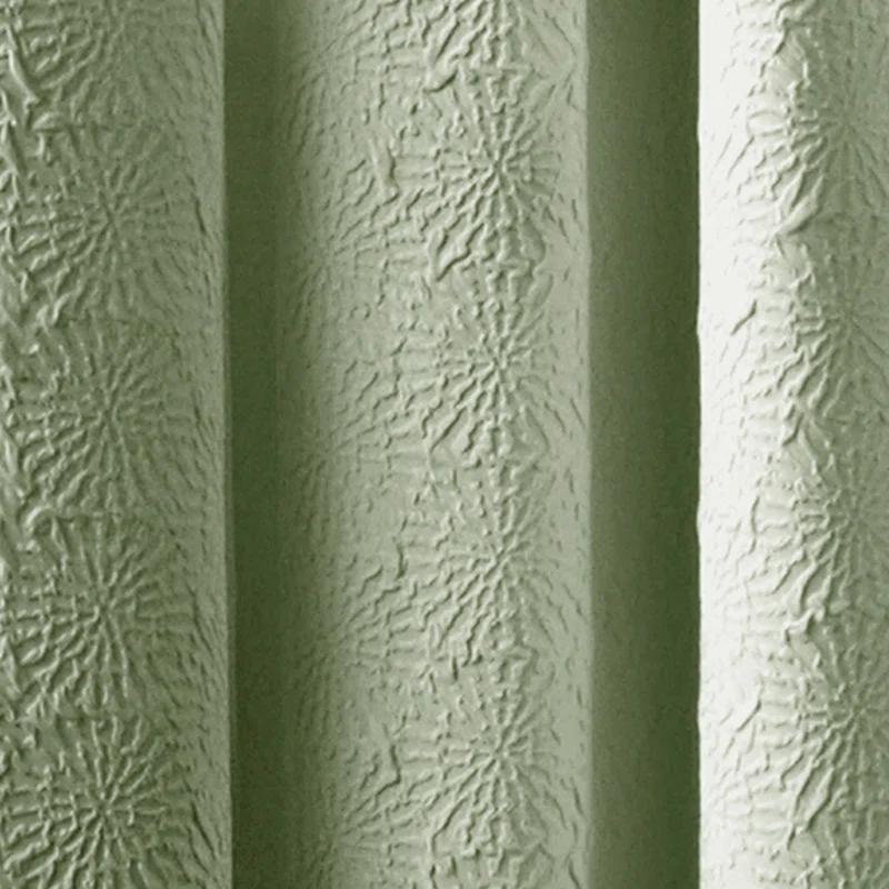 DKNY Chrysanthemum Solid Color Grommet Curtain Panel Pair (Set of 2)
