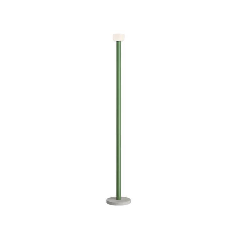 Green Aluminum and Concrete LED Floor Lamp