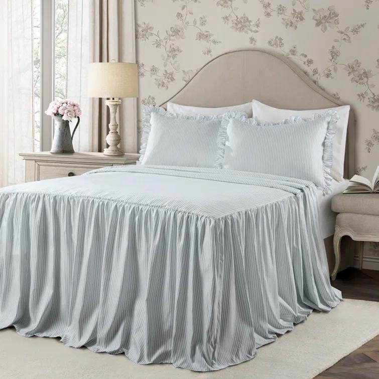 Lush Decor Reyna Microfiber Reversible 3 Piece Bedspread Set